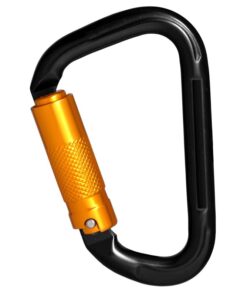 GRÜNER ALUMINIUMKARABINER MIT DREIFACH WIRKENDEM AUTOMATIKVERSCHLUSS (TRIPLE-LOCK) - KEYLOCK VERSION