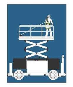 Kratos Safety – Anwendungsdarstellung: OLYMPE-S – Höhensicherungsgerät mit Gurtband