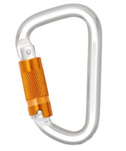 ALUMINIUMKARABINER MIT DREIFACH WIRKENDEM AUTOMATIKVERSCHLUSS