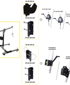 Kratos Safety – Anwendungsdarstellung: EasySafeWay 1, mobiles H-förmiges Basis Davit System