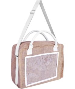 SPORTTASCHE (JUTETASCHE) MIT 2 GRIFFEN UND TRAGEGURT
