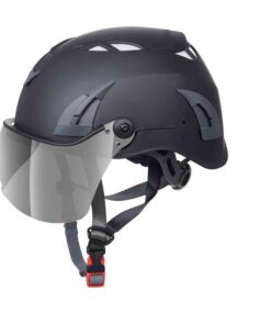 Kratos Safety – Getöntes Visier an einem Schutzhelm, Montagebeispiel