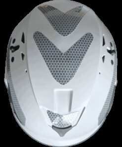 Kratos Safety – Reflektierende Aufkleber an einem Schutzhelm, Ansicht von oben