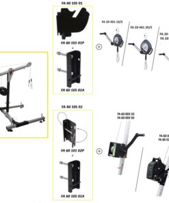 Kratos Safety – Anwendungsdarstellung: EasySafeWay 1, mobiles H-förmiges Basis Davit System