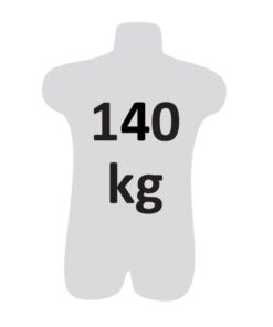 Kratos Safety – Herstellerpiktogramm: maximales Anwendergewicht 140 kg