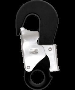 Kratos Safety – schwarzer Aluminiumkarabiner mit Automatikverschluss