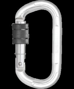 Kratos Safety – Aluminiumkarabiner mit Schraubverschluss und Keylock-Nase