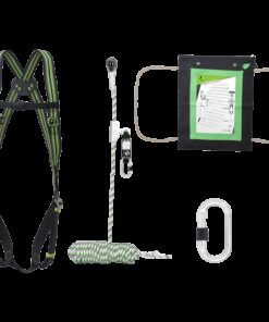Kratos Safety – Dach-Set mit Auffanggurt, Seil und Tasche