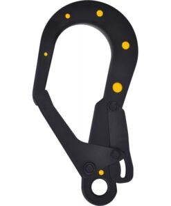Kratos Safety DIELECTRI – schwarzer Gerüsthaken mit gelben Markierungen