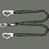 Y-VERBINDUNGSMITTEL AUS ELASTISCHEM GURTBAND MIT FALLDÄMPFER 1,50 M MIT KARABINER FA5010117 UND 2 X FA5020755