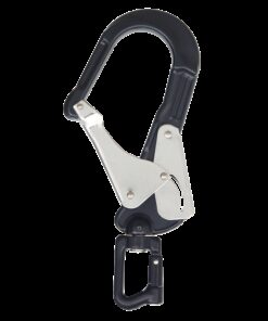 Kratos Safety – HUKA-2 - Karabinerhaken aus Aluminium, Typ Keylock mit Drehwirbel