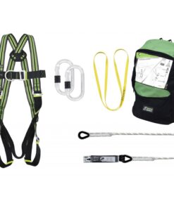 Kratos Safety – Set für Stahlbau mit Auffanggurt, Verbindungsmitteln und Tasche
