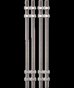 Kratos Safety – Set mit 4 Gewindestangen aus Edelstahl für horizontale Anschlageinrichtung KS-Line