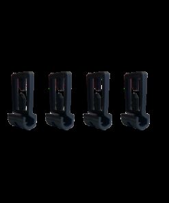 Set mit 4 Helmclips