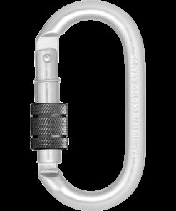 Kratos Safety – Stahl-Karabiner mit Schraubverschluss - Keylock Version