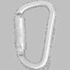STAHLKARABINER MIT AUTOMATIKVERSCHLUSS VIERTELDREHUNG (TWIST-LOCK) - KEYLOCK VERSION