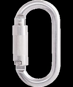 Kratos Safety – Stahlkarabiner mit Automatikverschluss Vierteldrehung mit 16 mm Öffnungsweite